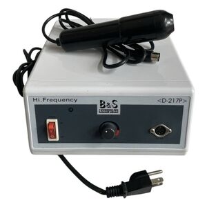 B&S Enterprise Hi Frequency Facial Machine D-217P Pro Spa Acne Skin Care VG